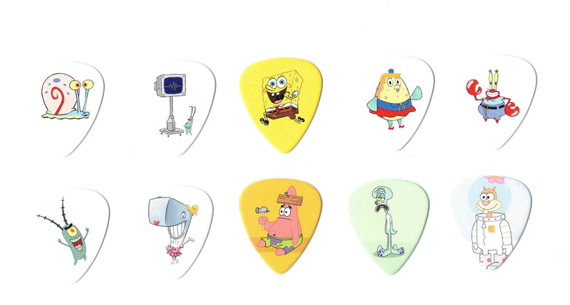 Sponge Bob Guitar Picks (10 picks in a packet)