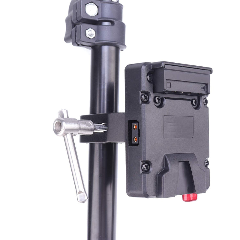 [AUSTRALIA] - Fotga Compact V Mount Battery Mount Power Plate Adapter Box Power Distributor for DSLR Mirrorless Cinema Video Camera,14.8V D-tap Output (Articulated Arm Crab Clamp) Articulated Arm Crab Clamp 