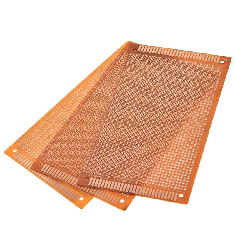 Cermant 10PCS 9x15cm Bakelite Prototype Board PCB Printed Circuit Board for Soldering Electronics Project Experiment for Arduino DIY Electronics Experiments (10pcs 9x15cm)