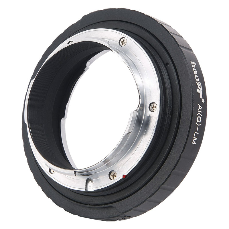 Haoge Lens Mount Adapter for Nikon Nikkor F AI/AIS/G/D Lens to Leica M LM Mount Camera Such as M240, M240P, M262, M3, M2, M1, M4, M5, M6, MP, M7, M8, M9, M9-P, M Monochrom, M-E, M, M-P, M10, M-A