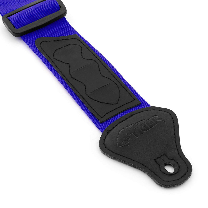 Tiger Ukulele Strap Pack Includes Strap, Headstock Neck Tie, Strap Button/End Pin and 3 Felt Picks Suitable for Soprano, Concert, Tenor and Baritone Ukes – Blue