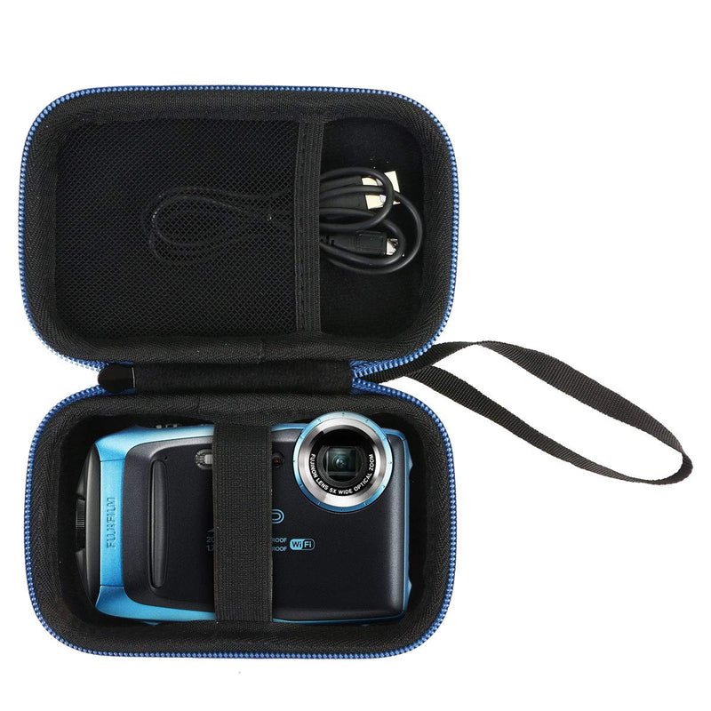 Khanka Carrying Case Replacement for Fujifilm FinePix XP140/XP130/XP120/XP90 Waterproof Digital Camera (Blue) Blue