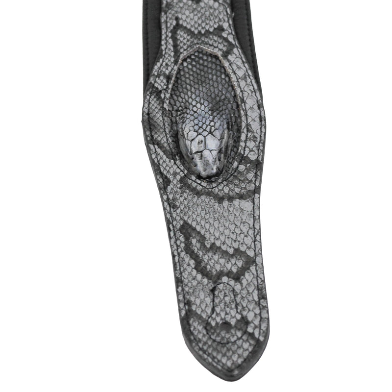 Walker & Williams SF-106 Grey Python Snake Pattern Strap with Snakehead