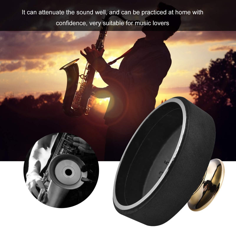 Dilwe Plastic Alto Saxophone Mute Sax Dampener Silencer Accessory Gold