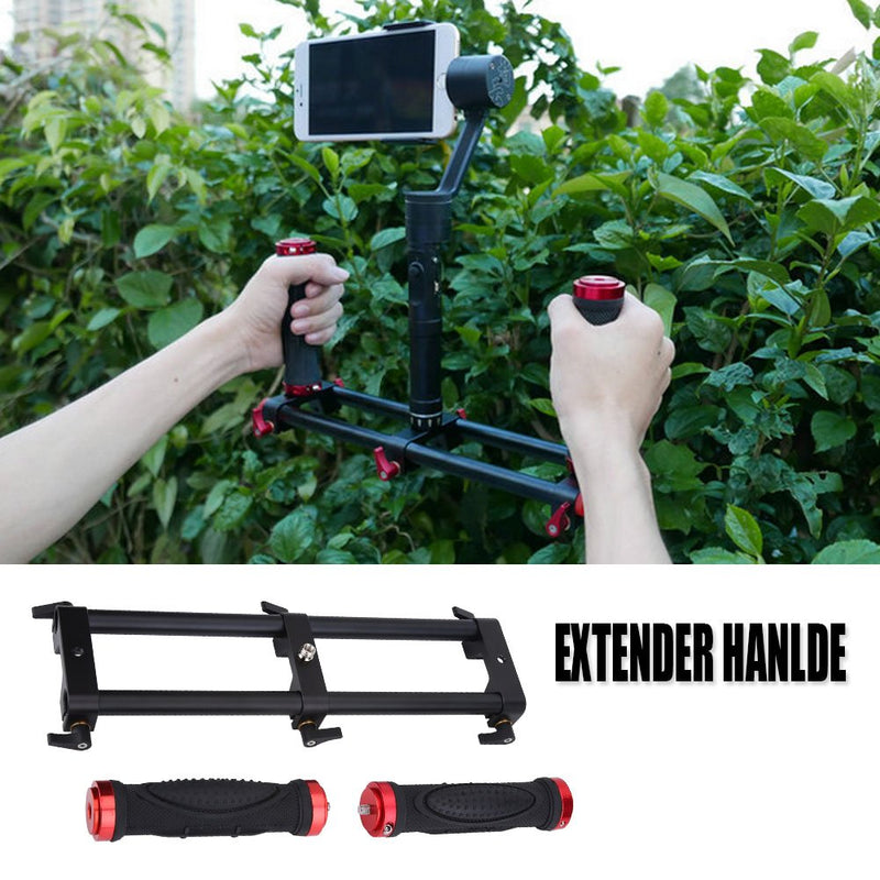 Richer-R Dual Handle Gimbal, Aluminum Alloy Dual Handheld Grip,Camera Dual Grip,Extender Handle Gimbal Stabilizer Rig Accessory for Zhiyun Feiyu MOZA Beholder