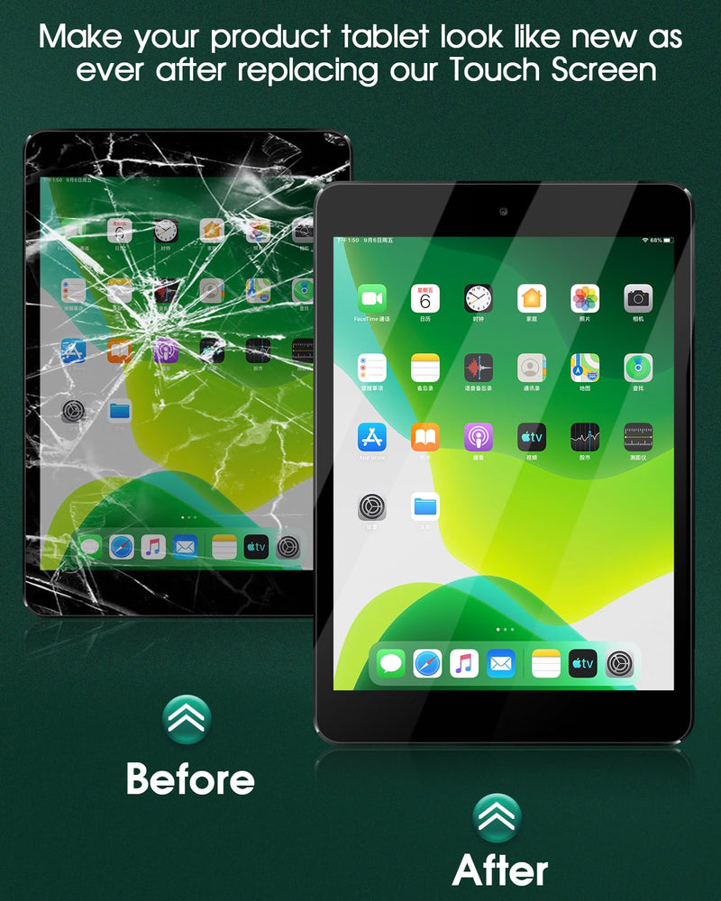 for ONN 100092980 Screen Replacement 10.1" for ONN 100092980 Touch Screen Replacement for ONN 100092980 Digitizer Repair Parts Black (Without LCD Display)