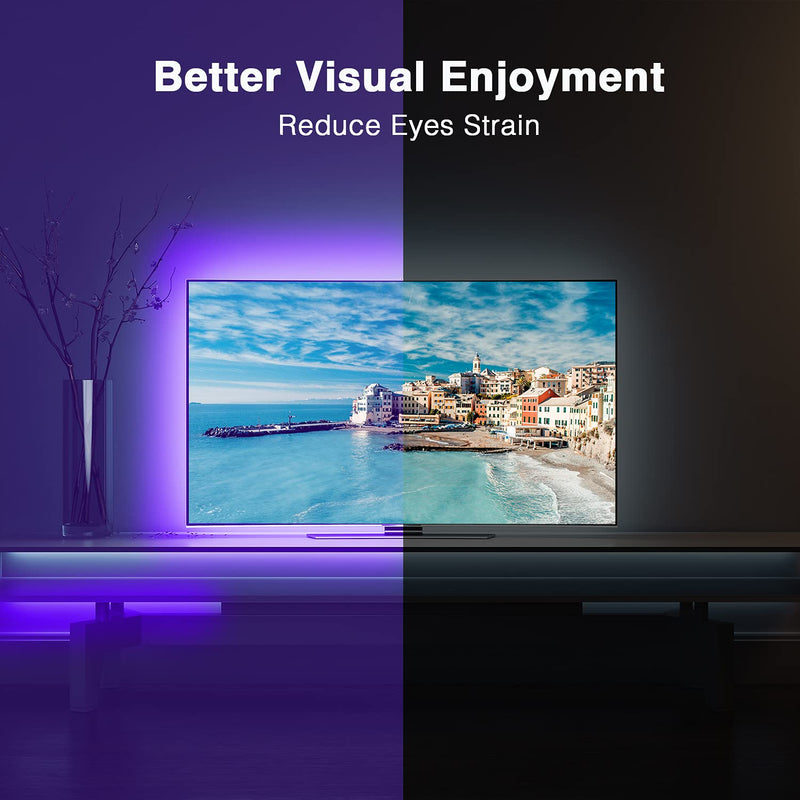 [AUSTRALIA] - DAYBETTER LED Lights for TV 65 Inch ,TV Led Backlight,15ft Led TV Lights,USB Led Strip Lights for TV 65-75 inch with Remote,Room Led Lights for Bedroom Bluetooth,HDTV Mood Lighting,Gaming Room Decor 15 ft 