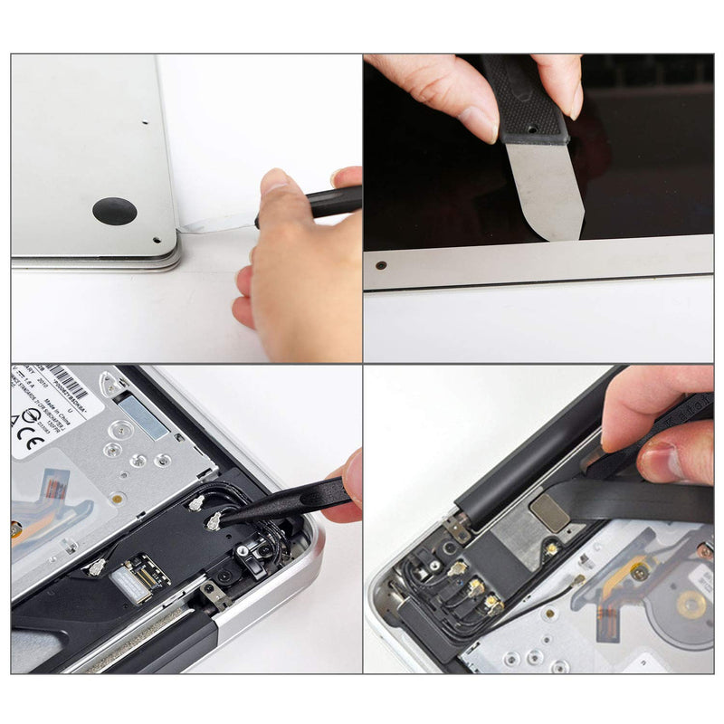 Kaisi 5pcs MacBook Repair Tool Kit Precision P5 Pentalobe Screwdriver, T5 Torx and PH000 Phillips Screwdriver with Ultra-Thin Steel and Nylon Spudgers for MacBook Pro & MacBook Air with Retina Display