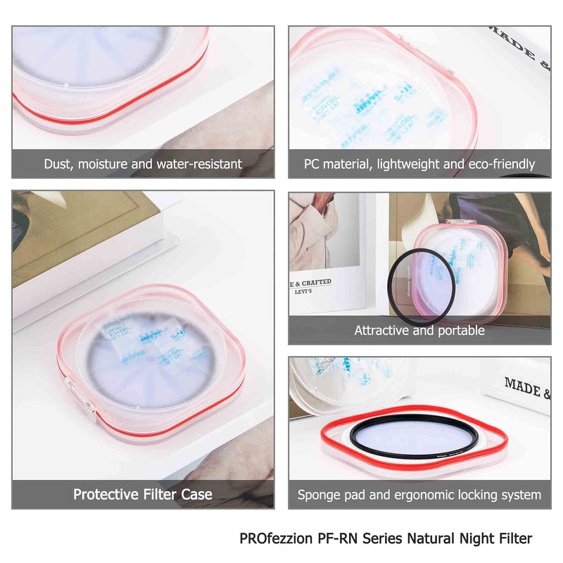[AUSTRALIA] - PROfezzion 67mm Light Pollution Filter, Natural Night Filter for Canon EF-S 18-135mm f3.5-5.6 USM Lens, RF 24-105mm F4-7.1 Lens for Sony FE 24-70mm f4 Lens & Other Lenses with 67mm Filter Thread 