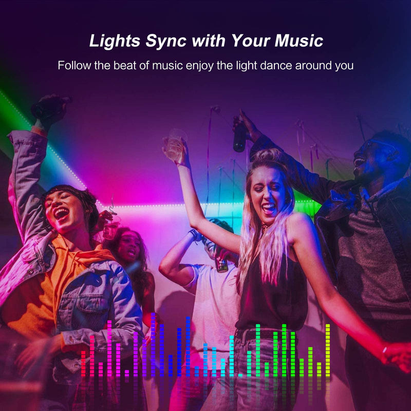 [AUSTRALIA] - LED Lights for Bedroom 20 FT/6M RGB LED Strip Lights Music Sync Color Changing Rope Lights App Bluetooth Remote Control for Smart Home TV Wall Mirror Kitchen Bedroom Holiday Gifts 