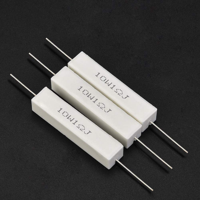 10PCs Speaker Divider Resistor Kit, Speaker Divider Cement Resistor 10W for Power Adapters, Audio Equipment, Audio, Crossovers, Instruments, Meters, Televisions(1 Ohm) 1 Ohm
