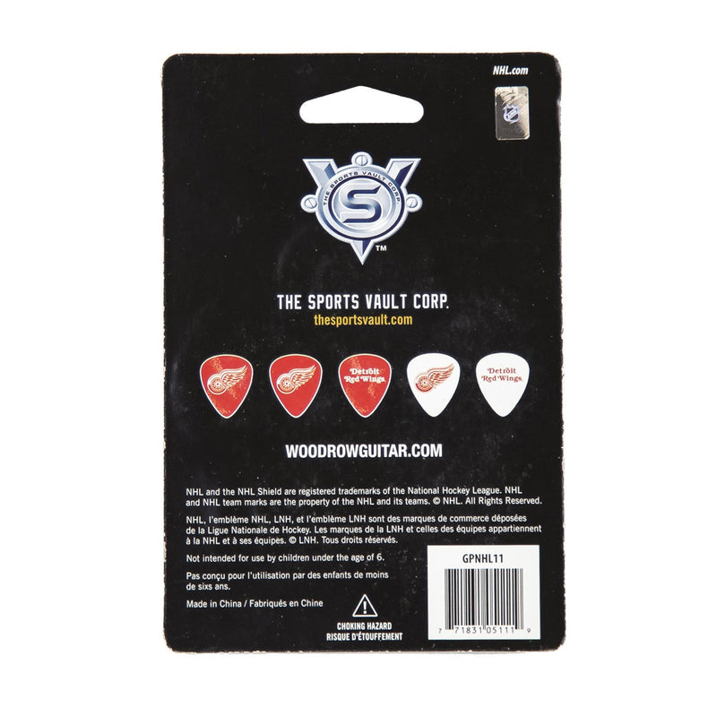 Woodrow Guitar by The Sports Vault NHL Unisex NHL Guitar Picks Detroit Red Wings 1-Inch x 1-3/16-Inch