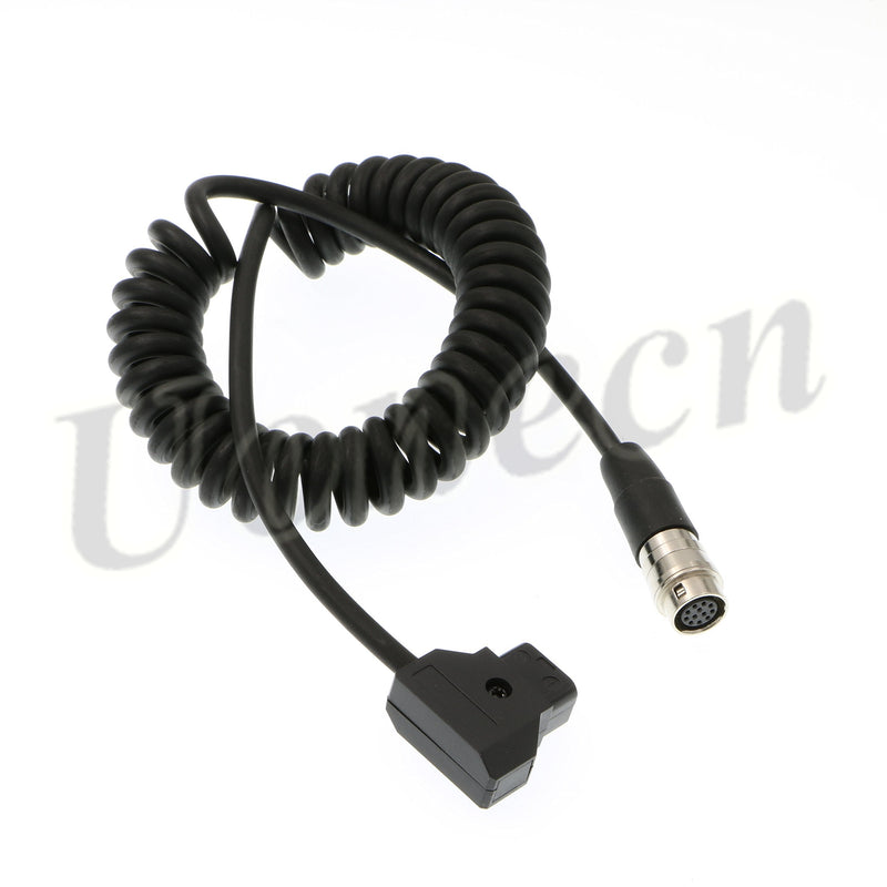 Uonecn for ANTON BAUER D-Tap to Hirose 12 Pin Female Power Cable for 1/3" 1/2" 2/3" for Fujinon for Nikon for Canon Angenieux Lens