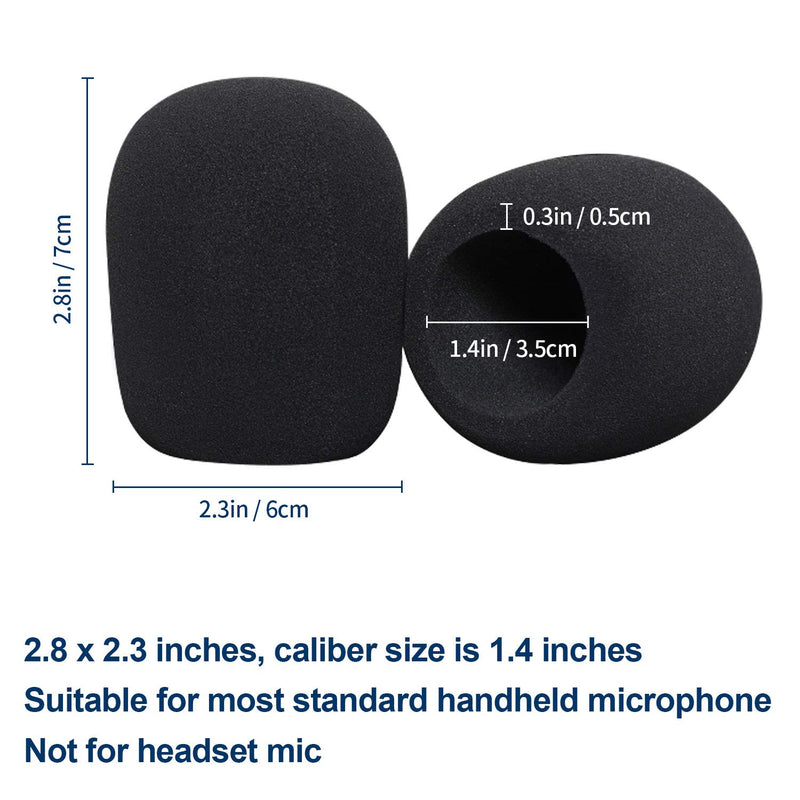 [AUSTRALIA] - Microphone Cover - Foam Mic Covers Windscreen Suitable for Most Standard Handheld Microphone 6 PCS 