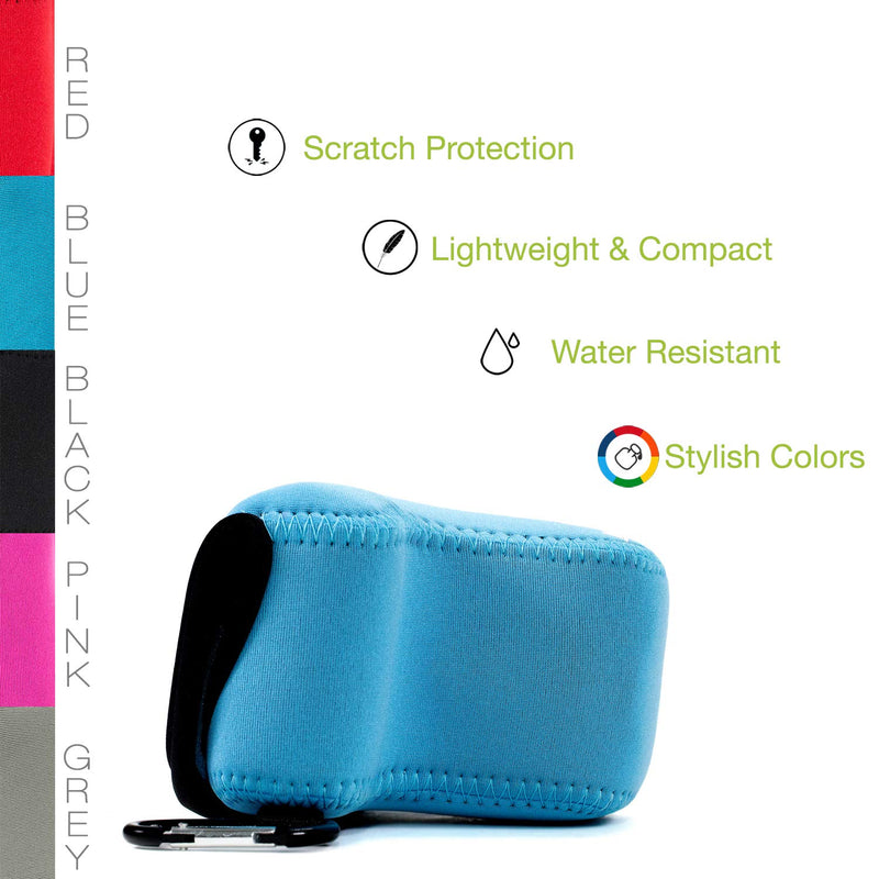 [AUSTRALIA] - MegaGear Camera Case, Bag for Canon EOS M10 Mirrorless Digital Camera with 15-45mm Lens, Blue, Neoprene (MG673) 