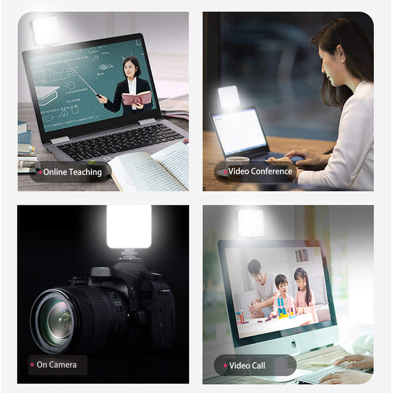 Video Conference Lighting Kit,LETWING W64 Glow Light for Streamers,Zoom Lighting,Remote Working,Lighting Accessory for Laptop,Dimmable & Rechargeable LED Video Fill Light with Computer Clip