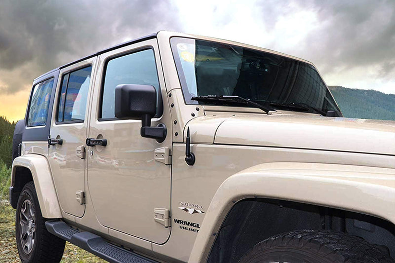 [AUSTRALIA] - ZYTC Bullet Style Stubby Antenna Mast Radio Aerial Black Replacement Fit Jeep Wrangler JK & JL & TJ 1997-2019 | 5.7 inches 