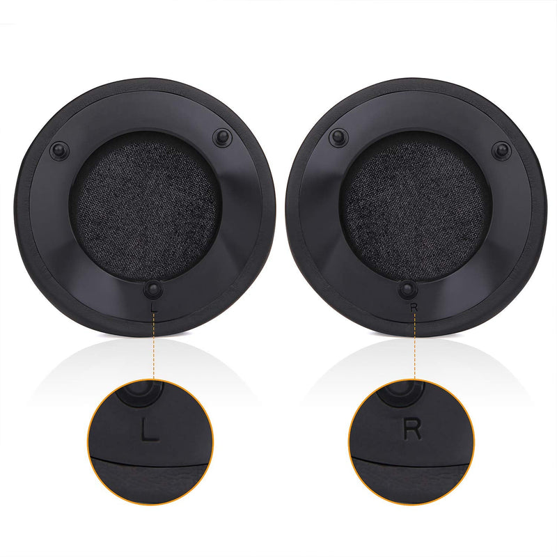 [AUSTRALIA] - ManO'War Earpads, JARMOR Replacement Memory Foam Ear Cushion Kit Pad Cover for Razer Razer ManO'War Headphone ONLY (Black) Black 