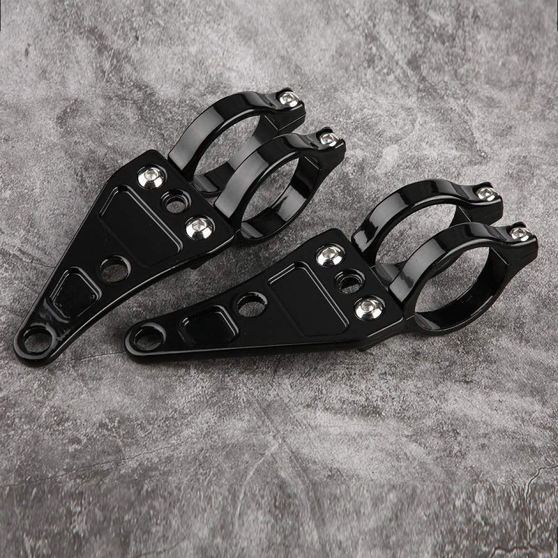 Duokon 2pcs Headlight Mount Bracket Clamps Head Lamp Holder Fork 38-41mm for Motorcycle