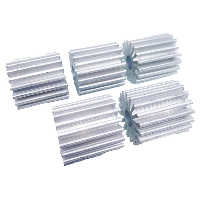 10pcs OD 20 x H 21mm 1W Watt LED Aluminium Heatsink long Round Cooling