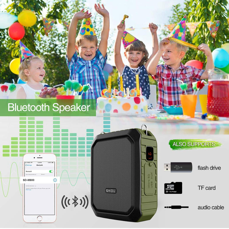 [AUSTRALIA] - New Voice Amplifier Personal Portable Microphone Headset 18W Hear Loud All in One Bluetooth Speaker, Waterproof, Recording, AUX Jack for Teachers, Outdoor Speech Tour Guide 