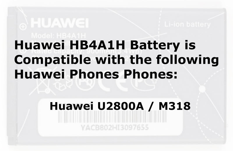 Huawei HB4A1H 900 mAh Battery for Huawei U2800A / M318