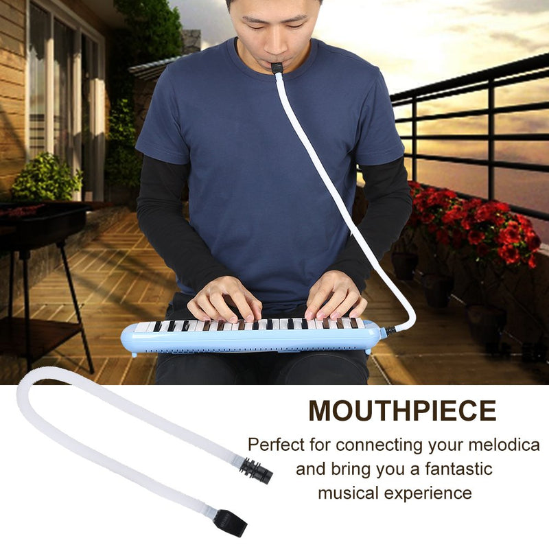 Melodica Mouthpiece Tube, Plastic Melodica Tube 57cm Long Flexible Plastic Tube with a Mouthpiece Replacement Parts Instrument Accessory