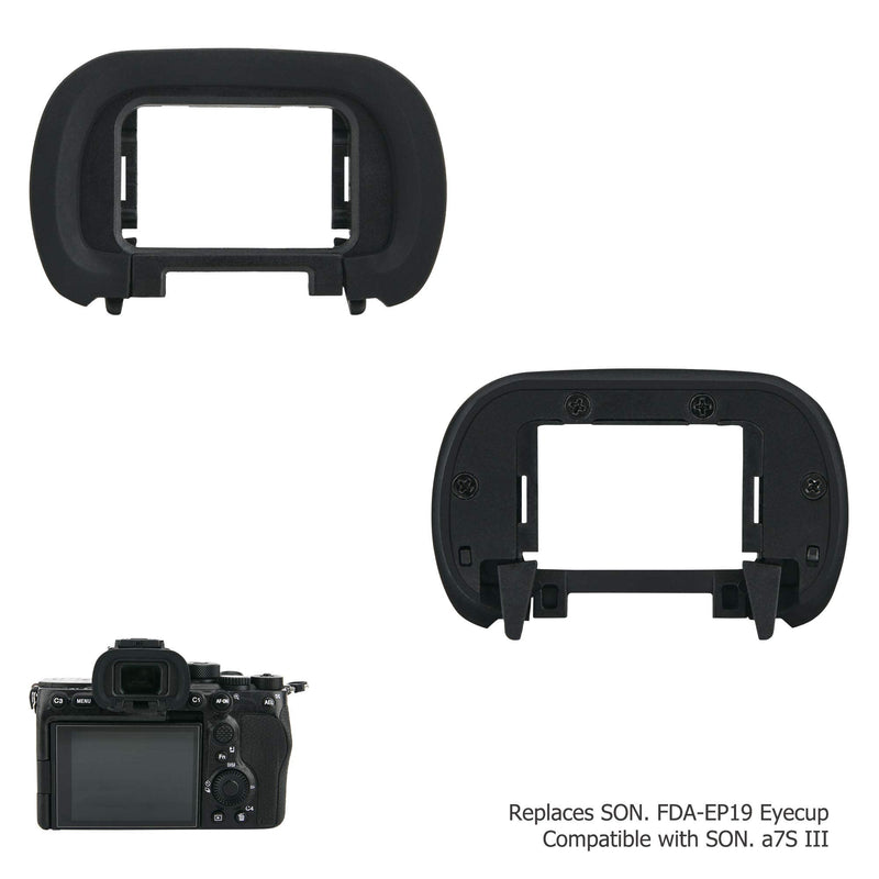 [AUSTRALIA] - 2 Pack Soft Silicon Camera Eyepiece Eyecup for Sony A7 IV A7M4 A7S III A1 ILCE-1 A7SIII A7S3 Camera, Replace Sony FDA-EP19 Rubber Eyecup 