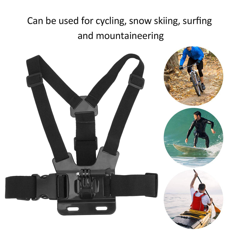 YYOYY Adjustable Chest Strap Mount, for Action Camera, Sports Camera Chest Belt Strap Harness Mount, for Cycling, Snow Skiing, for DJI OSMO Action, for Gopro 9 Camera