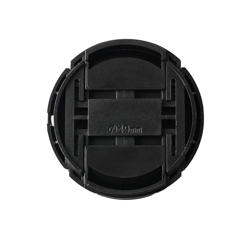 ZZJMCH 2 Pack 49mm Snap-On Center-Pinch Lens Cap, Compatible with Nikon, Canon, Sony & Other DSLR Cameras