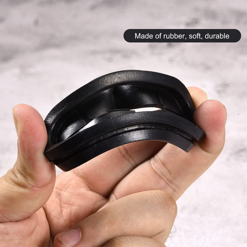 MECCANIXITY Rubber Grommet Mount Size 82 x 30 mm Oval Double-Sided for Wire Protection Pack of 6