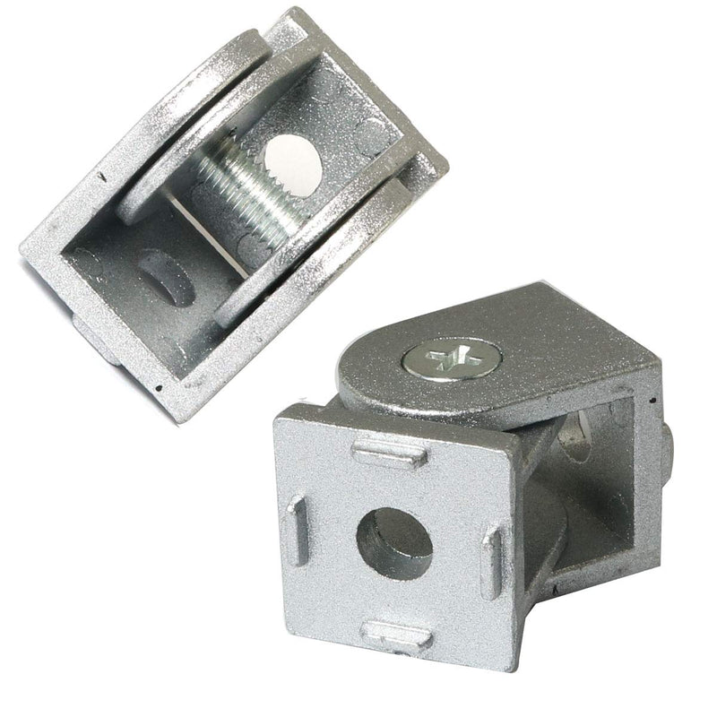 PZRT 2 Sets 2020 Series Aluminum Extrusion Profile Die-Cast Zinc Alloy Flexible Pivot Joint Connector for Aluminum Profile 20s