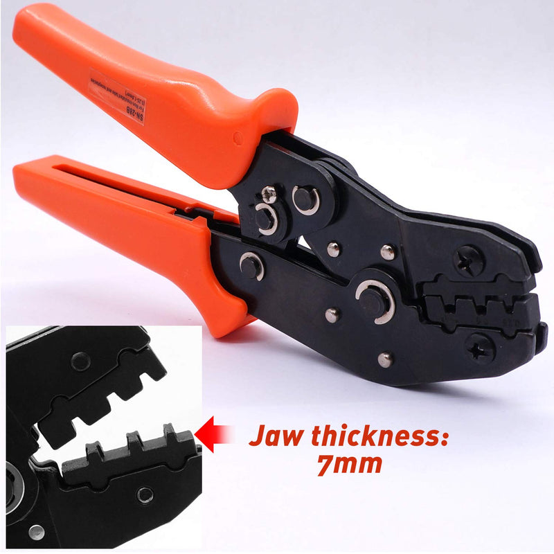 Twidec/Wire Crimping Pliers 0.25-10mm² Ratcheting Wire 28-18AWG Crimping Tools Manual Crimp Fold Tool SN-28B