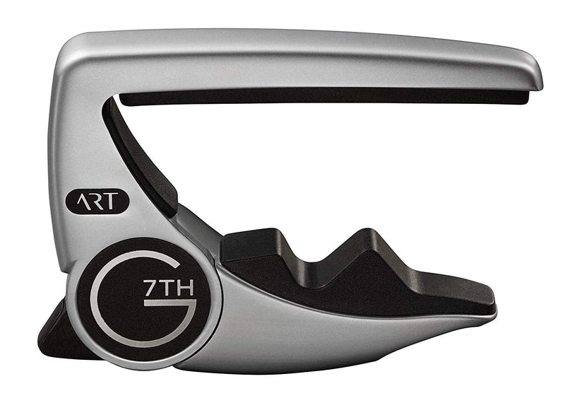 G7th Performance 3 ART Capo - 6 String, Silver - Bundled with Dunlop Pick Pack