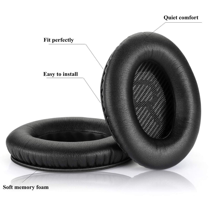 [AUSTRALIA] - Headphones Replacement Ear Pads,for Bose Quietcomfort QC15 QC25 QC35 35 ii (Black) Black 