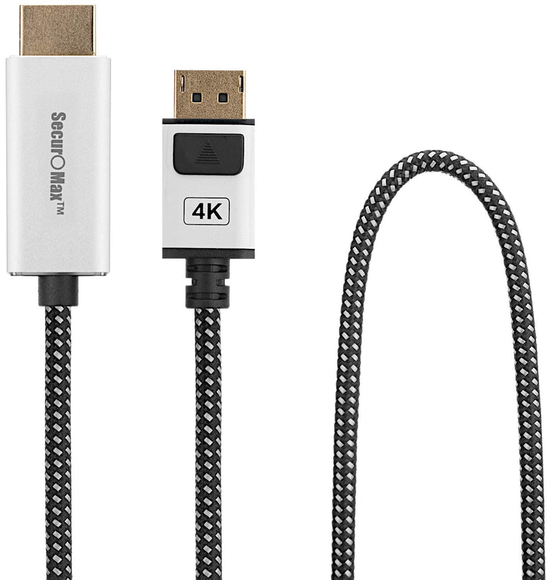 DisplayPort to HDMI Cable (4K 60Hz, 18Gbps, DP-HDMI) with Braided Cord, 6 Feet