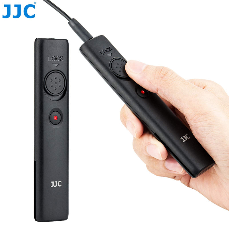 JJC Ergonomic Cable Switch for Panasonic S1 S1H S1R GH5 GH5s G9 G90 G95 G99 FZ1000 II, Control Shutter Release Video Recording, Panasonic S1 S1R Video Remote, removable Clip, replace Panasonic DMW-RS2