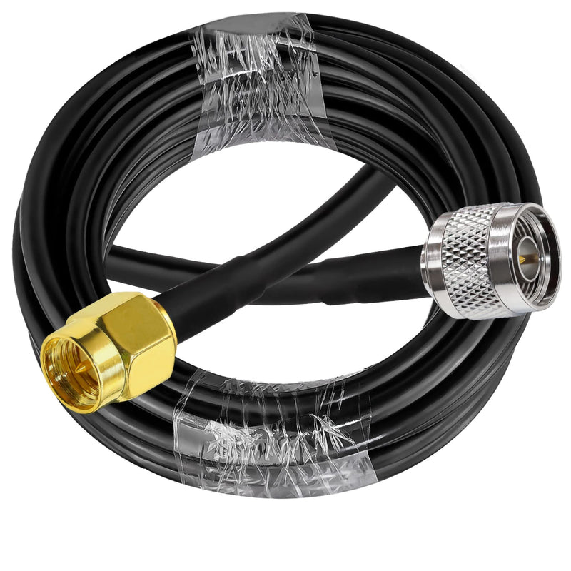 [AUSTRALIA] - N SMA Cable TUOLNK SMA Male to N Male Extension Cable RG58 Antenna Pigtail Low Loss 50ohm SMA Male N Male Coaxial Cable for Wi-Fi Radios GPS Antenna 16.4ft(5M) 