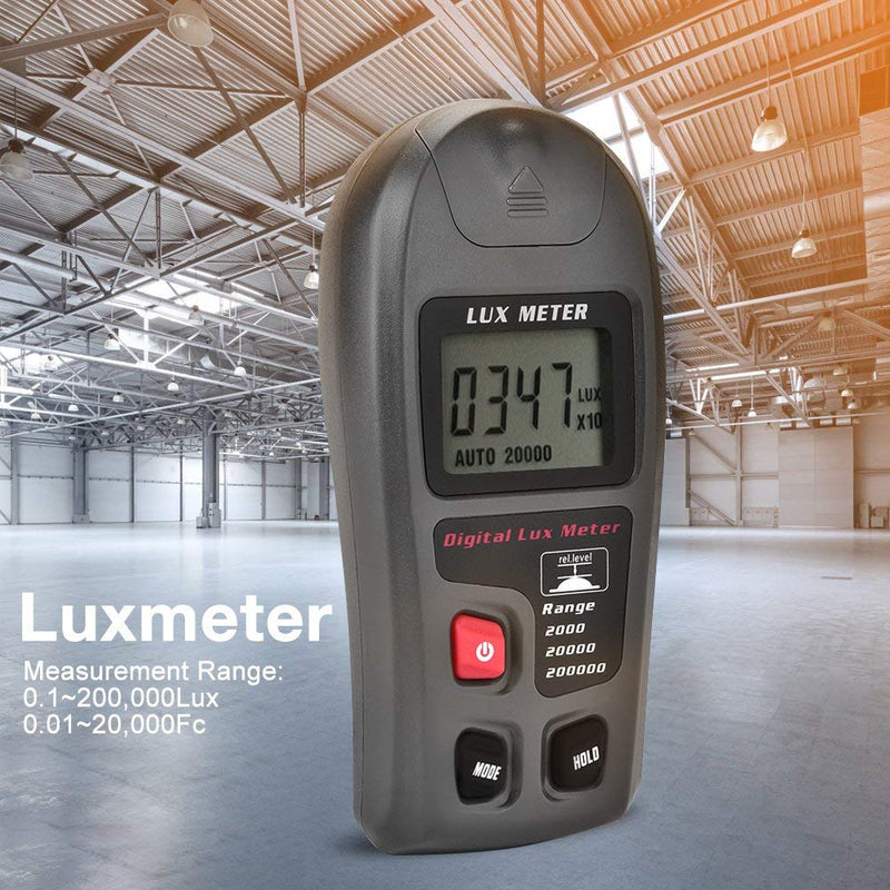 [AUSTRALIA] - Digital Lux Meter,MT-30 Digital Luxmeter LCD Display Light Meter Environmental Testing Illuminometer (Range: 0.1~200,000 Lux and 0.01~20,000 Fc) 