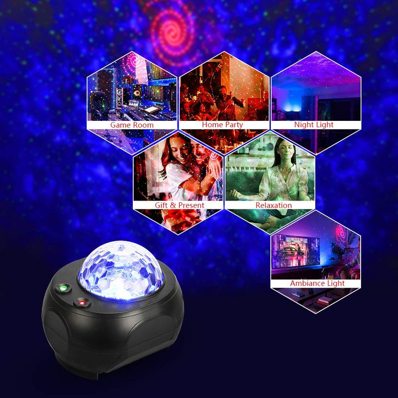 Galaxy Projector LED Star Projector Starry Night Light Projector with Bluetooth Speaker & Remote Control Star Light Projector for Bedroom Led Projector Lights