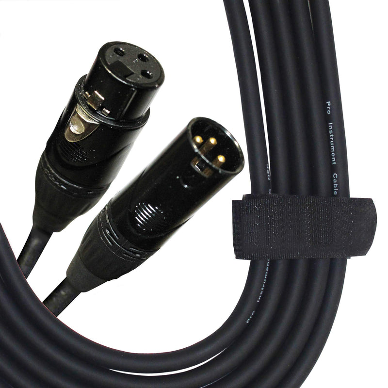 BRENDAZ XLR Male to XLR Female Cable, High Performance Pro 3-pin XLR Cable Compatible with Behringer XM8500, XM1800S, BA 85A Microphones or Eurolive, Europort PA Speaker System. (10-Feet) 10-Feet