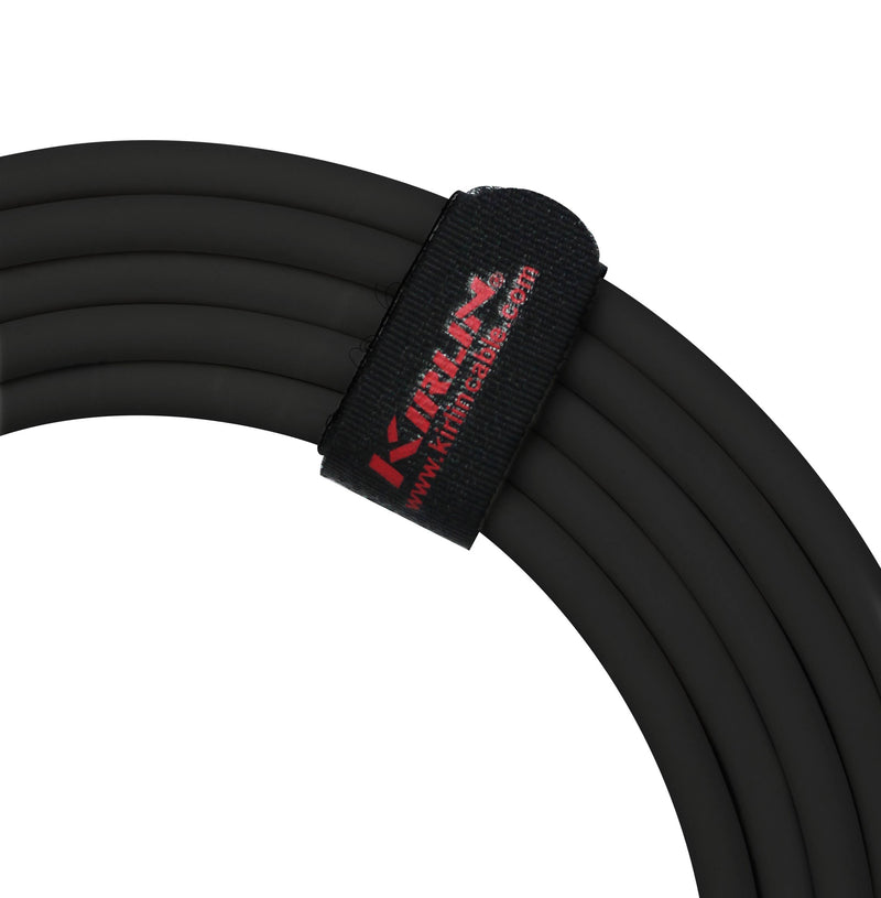 [AUSTRALIA] - KIRLIN Cable LGI-202-10/BK 10-Feet Straight to Right Angle 1/4-Inch Plug LightGear Instrument Cable with Black PVC Jacket 