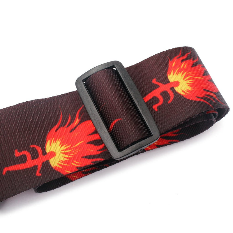 Alnicov Adjustable Guitar Strap Vintage Flowers Strap for Acoustic Guitar Electric Guitar and Bass Guitar