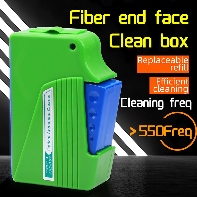 Optical Fiber Connector Cleaner Cassette Reel Cleanings 500+ Times for FC/SC/ST/LC/MU/D4 Connector