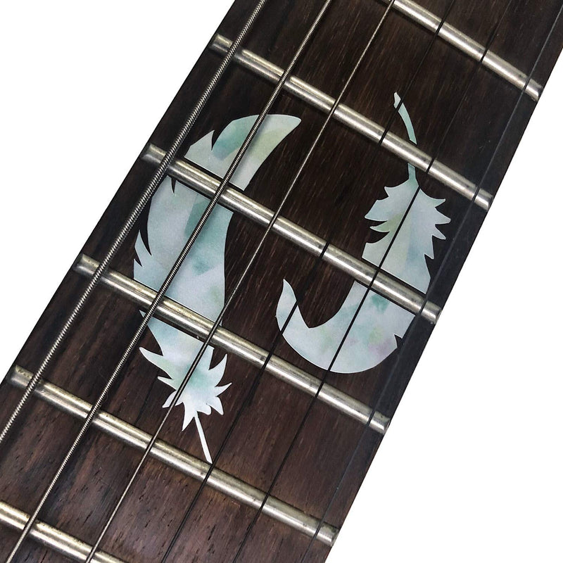 Flight Feathers - Fret Markers for Guitars (White Pearl) White Pearl