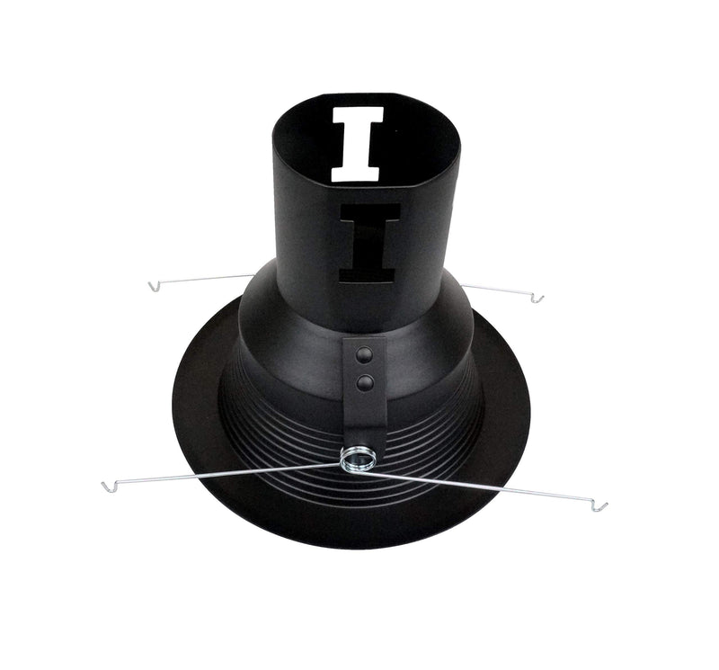 NICOR Lighting 5 inch Black Recessed Baffle Trim (15511BK)