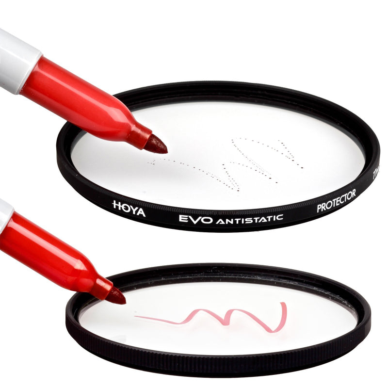[AUSTRALIA] - Hoya Evo Antistatic Protector Filter - 58mm - Dust / Stain / Water Repellent, Low-Profile Filter Frame 