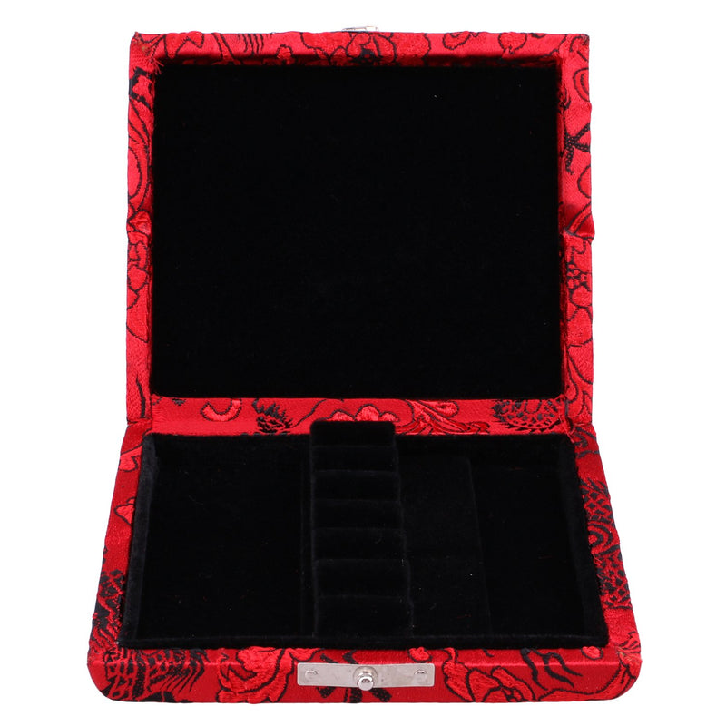 Red Wooden Silk Oboe Reed Case Box Protector for 6pcs Oboe Reeds