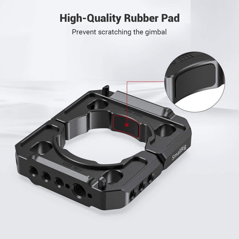 SMALLRIG Rod Clamp Ring Extension Mounting Ring Compatible with DJI Ronin S Gimbal Stabilizer for DSLR Camera w/NATO Rail, 1/4'' Threaded Holes and 3/8'' Locating Holes for ARRI Standard – 2221