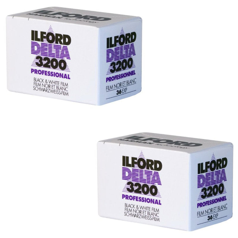 Ilford 1887710 Delta 3200 Professional, Black and White Print Film, 135 (35 mm), ISO 3200, 36 Exposures 2-Pack